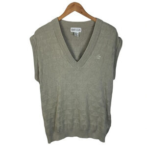 TS368 Mens Vintage Grand Slam Golf V Neck Sweater Vest Top L